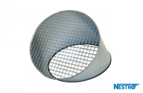 Rain deflector w/ bird screen Ø 200 mm