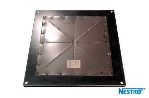 End cover r. duct 400x400 mm for deflection 90°
